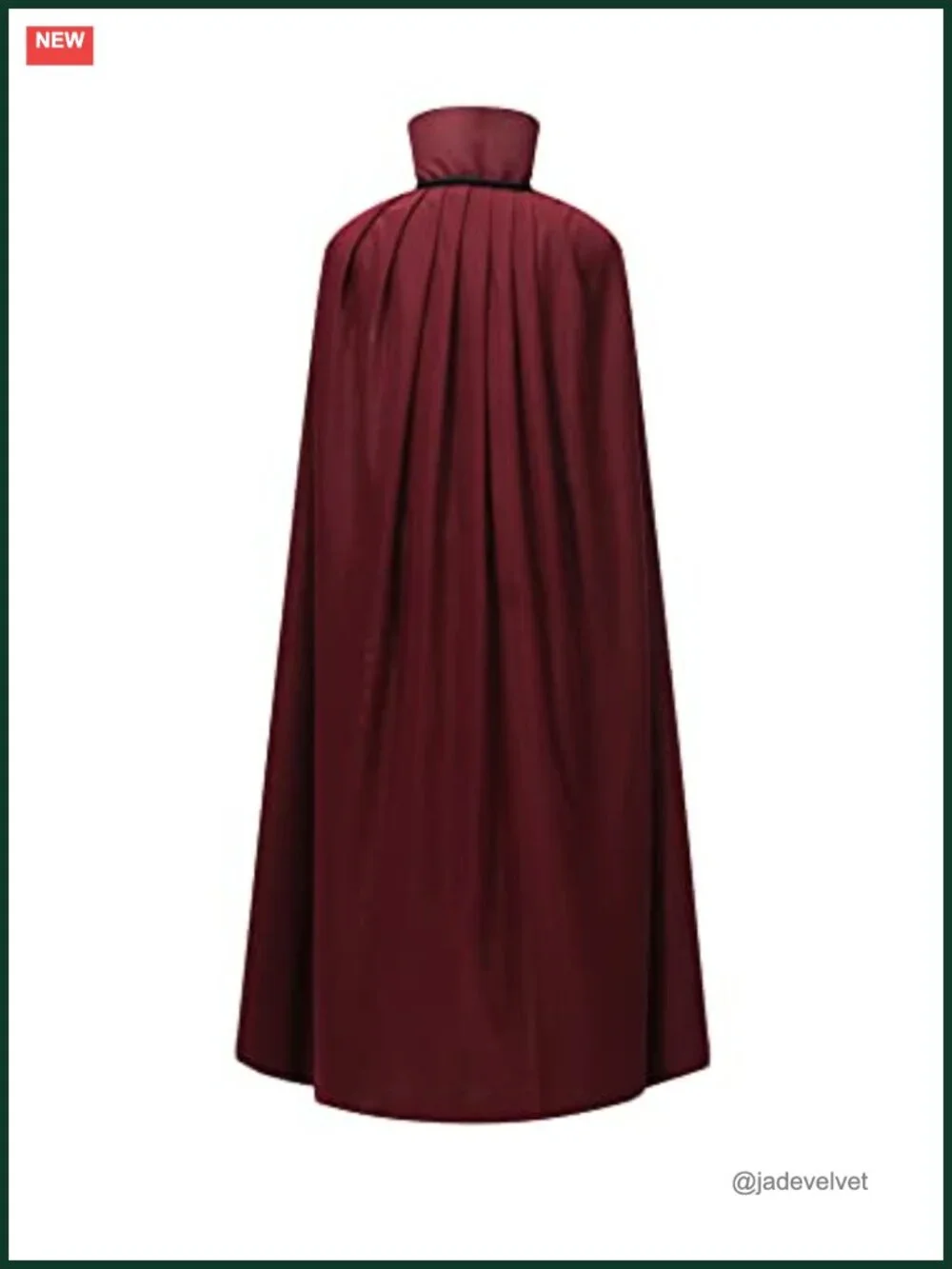 Reversible Velvet Hooded Vampire Cape Halloween Cosplay Costume